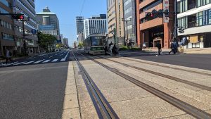 広島市内を走る路面電車