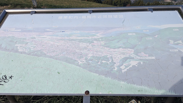 米ノ山展望台の展望図