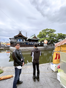 水天宮祭を楽しむスタッフ達