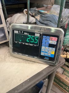 寄付したペットボトルキャップの重さは25.5キロ