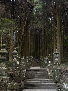 上色見熊野座神社境内へ至る階段